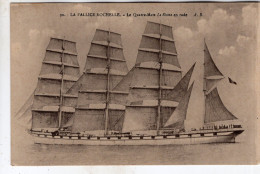 Delcampe - LA PALICE ROCHELLE , Le Quatre-Mats Le RHONE En Rade - Segelboote