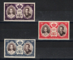 Delcampe - Monaco - YV PA 63 à 65 N** MNH Luxe Complete Mariage Princier Cote 15 Euros - Luftfahrt