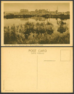 Delcampe - Egypt Old Postcard Karnak Great Temple Of Amun Ra Ruins And Sacred Lake, Obelisk - Otros & Sin Clasificación