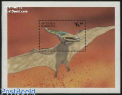 Delcampe - Antigua & Barbuda 1999 Preh. Animals S/s, Pteranodon S/s, Mint NH, Nature - Prehistoric Animals - Préhistoriques