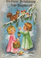 Delcampe - ANGE NOËL Vintage Carte Postale CPSM #PAH959 - Engel