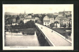 Delcampe - AK Werdohl, An Der Lennebrücke Mit Blick Auf Die Stadt - Werdohl