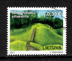 Delcampe - Litauen 2017: Hügel Von Seimyniskeliu, Gestempelt - Lituanie