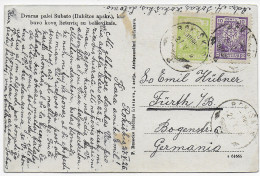 Delcampe - Litauen: Ansichtskarte 1926 Von Rokiskis Nach Fürth - Lituanie