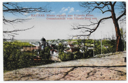 Delcampe - Litauen: Ansichtskarte Kaunas Gesamtsicht Vom Vitauto-Berg - Lituanie