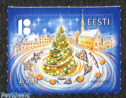 Delcampe - Estonia 2018 Christmas 1v S-a, Mint NH, Religion - Christmas - Weihnachten