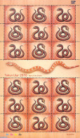 Delcampe - Indonesia 2025 Year Of The Snake M/s, Mint NH, Nature - Various - Snakes - New Year - Neujahr