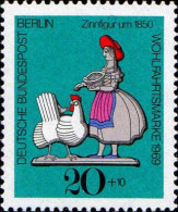 Delcampe - Berlin Poste N** Yv:319 Mi:349 Wohlfahrtsmarke Zinnfigur Um 1850 - Hoftiere