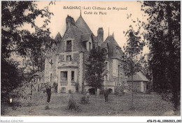 Delcampe - AFGP3-46-0228 - BAGNAC - CHATEAU DE MAYNARD - Côté Du Parc - Figeac