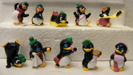 Delcampe - SERIE COMPLETA 10 PERSONAGGI PINGO NEVE  EUROPEA + CARTINA - KINDER FERRERO - Familias