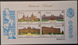 Delcampe - ESPAGNE / YT BF 41 / MONASTERE SAN LORENZE - PALAIS ROYAL MADRID - ARANJUEZ - GRANJA DE SAN ILDEFONSO / NEUF ** / MNH - Blocks & Kleinbögen
