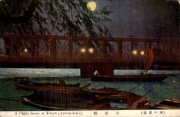 Delcampe - Japan - Tokyo - A Night Scene At Tokyo (Azuma-bushi) - Sonstige & Ohne Zuordnung