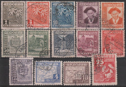Delcampe - ANDORRA ESPAÑOLA 1948-1953 Nº 45/58 SERIE COMPLETA USADA - Gebraucht