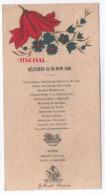 Delcampe - Menu Ancien/avec Fleurs Stylisées/ Déjeuner Du 22 Avril 1930/Imp. Depouilly/Guillemet Alissandre//1930  MENU450 - Menu