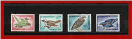 Delcampe - LAOS - 1966 - Y&T 127/130 - MI 178/181 - TIMBRES NEUFS ** - MNH - OISEAUX - Laos