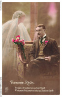 Delcampe - AUWP11-0855-COUPLE - Portrait De Couple - Tendre Reve - Le Reve Si Troublant En Sa Vision Fragile - Paare