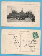 Delcampe - CARTE  POSTALE ANCIENNE DE ROUBAIX - LA GARE - VUE ANIMÉE - Roubaix