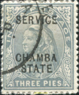 Delcampe - 786106 USED CHAMBA 1902 SELLOS DE INDIA INGLESA DE 1903-04 SOBRECARGADOS - Chamba