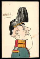 Delcampe - AK Soldat Mit Helm Und Monokel In Uniform - Weltkrieg 1914-18