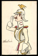 Delcampe - AK Soldat Mit Helm In Heller Uniform - Weltkrieg 1914-18