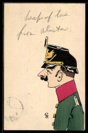 Delcampe - AK Soldat In Uniform Im Profil - Weltkrieg 1914-18