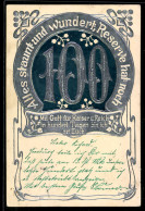 Delcampe - Präge-AK 100 Tage Reserve, Silbernes Motiv - Weltkrieg 1914-18