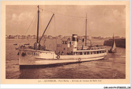 Delcampe - CAR-AAHP4-56-0353 - QUIBERON - Port-maria - Arrivée Du Bâteau De Belle Isle - Quiberon