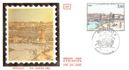 Delcampe - FDC - Monte-Carlo Et Monaco à La Belle époque (2 Env), Oblit PJ 9/11/83 - FDC