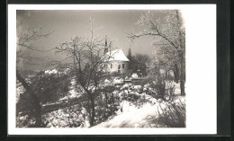 Delcampe - AK Dobris, Kostelícek V Zime - Tchéquie