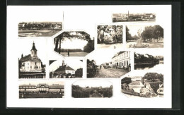 Delcampe - AK Dobris, Ortsansicht, Kirche, Strassenpartie, Schloss Und Weitere Stadtansichten - Tchéquie