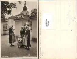 Delcampe - 398239,Sweden Dalarna Leksand Frauen In Tracht Kirche - Schweden
