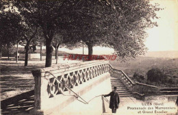 Delcampe - CPA UZES - GARD - PROMENADE DES MARRONNIERS - Uzès