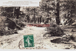 Delcampe - CPA ALAIS - GARD - INONDATIONS 1907 - LE CHEMIN DE LA PRAIRIE APRES - Alès
