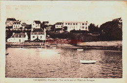 Delcampe - CPA LOCQUIREC - FINISTERE - L'HOTEL DE BRETAGNE ET LE PORT - Locquirec