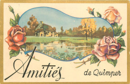 Delcampe - 29* QUIMPER   « amities »  Illustree     RL23,0216 - Quimper