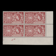 Delcampe - Bermuda 1953 (MNH) 5s Tog Coin Plate 1a Block >> - Bermuda