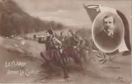 Delcampe - CPA Soldat Zouave Patriotique Patriote Guerre 14 War "Le Clairon Sonne La Charge" P. Déroulède Zuave Militaire Militaria - Heimat