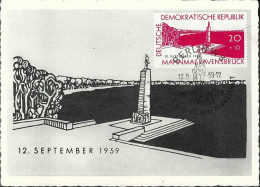 Delcampe - Germany (DDR) 1959  Gedenkstatte Ravensbruck Mi.720 (Maxi-Karte) - Maximumkarten (MC)