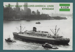 Delcampe - USA New York City Holland America Line S Ryndam Real Photo Unposted #SCW188 - Handel