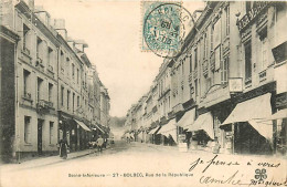 Delcampe - 76* BOLBEC Rue De La Republique    RL07.0475 - Fari
