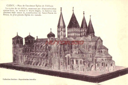 Delcampe - CPA CLUNY - PLAN DE L'ANCIENNE ABBAYE - Cluny