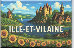 Delcampe - AIMANT MAGNET - SERIE LES DEPARTEMENTS - ILLE ET VILAINE - M849 - Tourismus