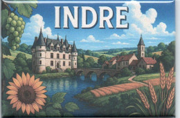 Delcampe - AIMANT MAGNET - SERIE LES DEPARTEMENTS - L'INDRE - M850 - Tourismus