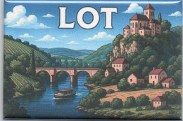 Delcampe - AIMANT MAGNET - SERIE LES DEPARTEMENTS - LE LOT M860 - Tourismus
