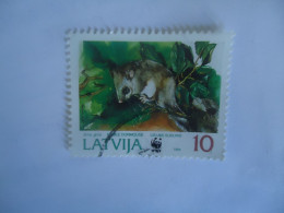 Delcampe - LATVIA USED  STAMPS  ANIMALS WWF - Gebraucht