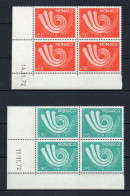 Delcampe - - MONACO N° 917/18 X 4 Neufs ** MNH - EUROPA 1973 (coins Datés) - Cote 56,00 € - - 1973