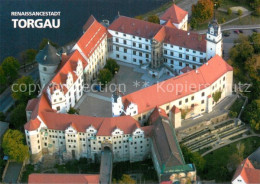 Delcampe - Torgau Fliegeraufnahme Schloss Hartenfels - Torgau