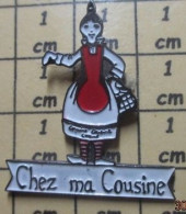 Delcampe - Pin412c   MARQUE CHEZ MA COUSINE ça Serait Pas Bécassine ? - Marques