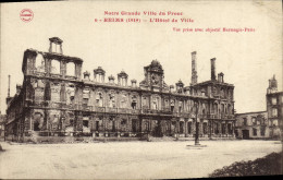 Delcampe - CPA Reims L'Hotel De Ville Militaria - Reims