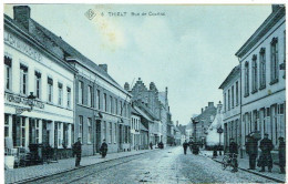 Delcampe - Thielt , Rue De Courtrai - Tielt